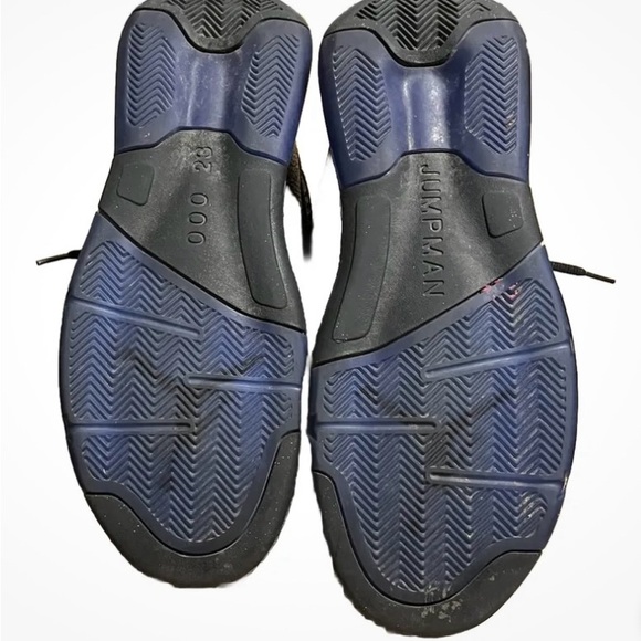 Nike Airco Jumpman Black Tennis Shoes w/ Blue Jordan Logo, Men’s Sz 12, Preowned - Picture 5 of 6